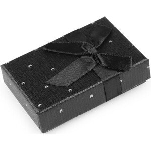 Krabička s mašličkou 5,5x8 cm Varianta: 12 černá, Balení: 1 ks