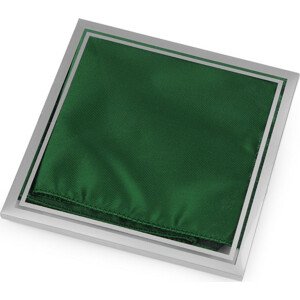 Saténový kapesníček do saka v krabičce Varianta: 4 zelená tm., Balení: 1 ks