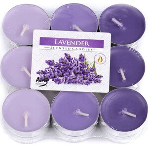 Čajové svíčky voňavé Ø4 cm Varianta: 4 (Levandule) fialová lila, Balení: 1 sada