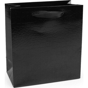 Dárková taška metalická Varianta: 4 černá, Balení: 4 ks