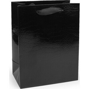 Dárková taška metalická Varianta: 3 černá, Balení: 4 ks