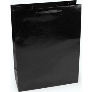 Dárková taška metalická Varianta: 4 černá, Balení: 12 ks