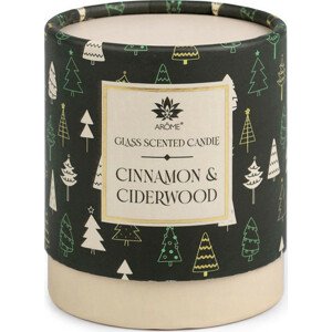 Vonná svíčka ve skle 120 g Varianta: 2 (Cinnamon&Ciderwood) zelená, Balení: 1 ks